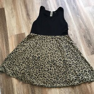 Black & Leopard Dress